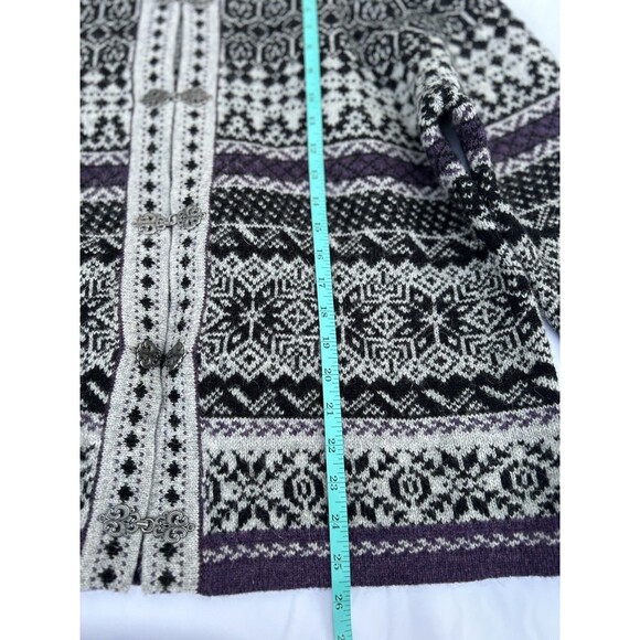 Telluride Clothing Women’s XL Nordic Wool Sweater Ski Fair Isle Clasp Cardigan - Picture 7 of 7